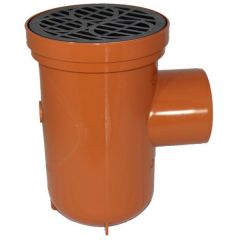 Underground Drainage Bottle Gully 110mm plus grid