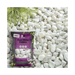 Pearl White Cobbles 50-70mm